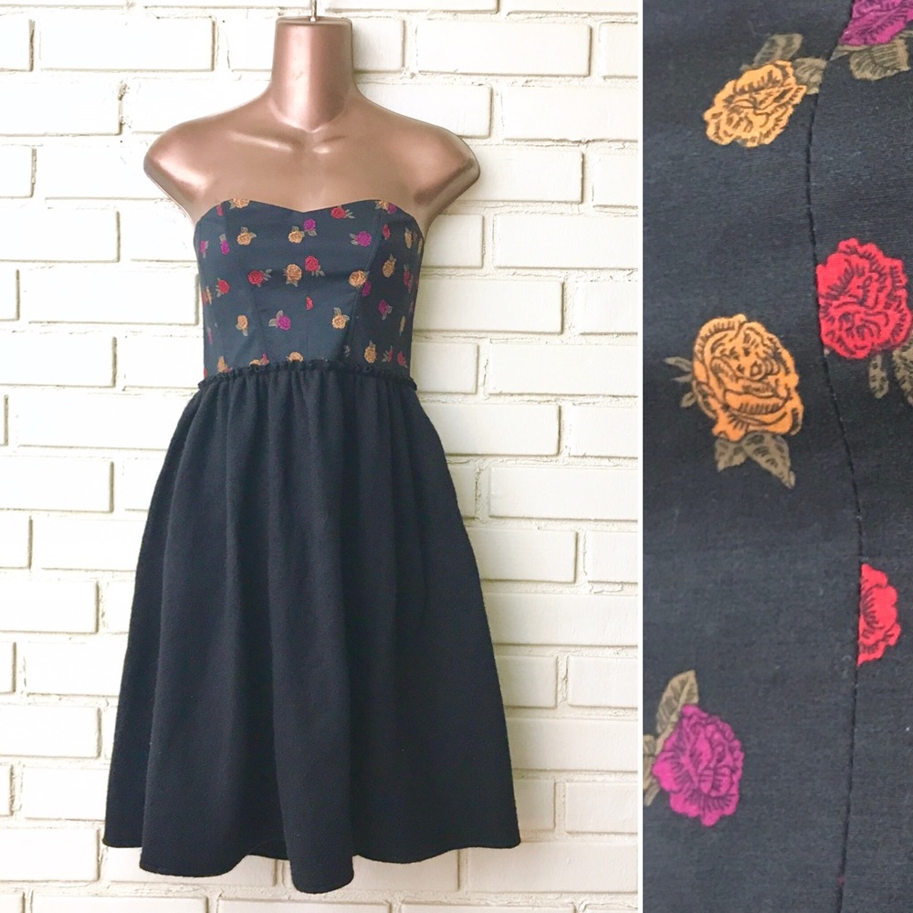Anthropologie Maple Vie En Rose Corset dress Sz S